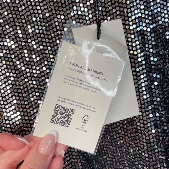 7 FOR ALL MANKIND Metallic Sparkle Dress - Picture 11 of 13